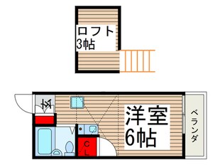 フラワーハイツ青葉台Aの物件間取画像